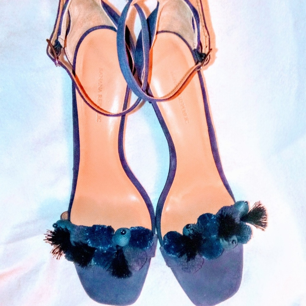 New In Box True Navy Banana Republic Heels